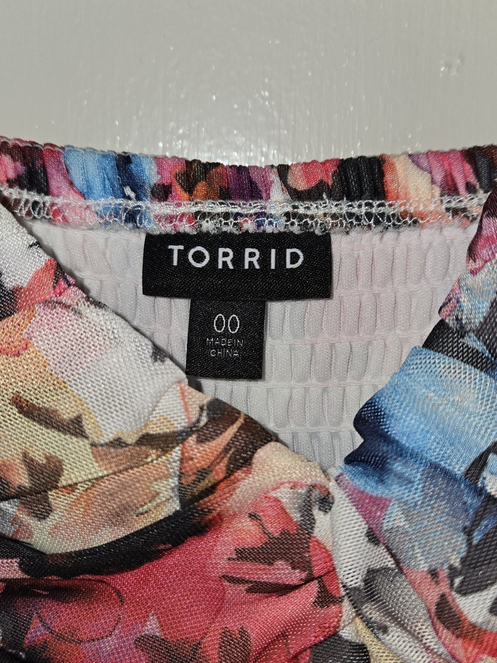 torrid Pink & Blue Watercolor Floral Maxi Dress-EUC - Picture 3 of 5